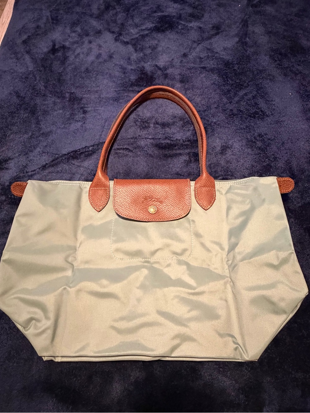 Longchamp Le Pliage Green Tote Bag